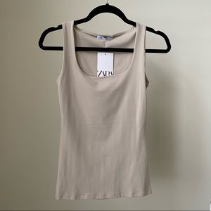 Zara Tank Top in Nude Size S